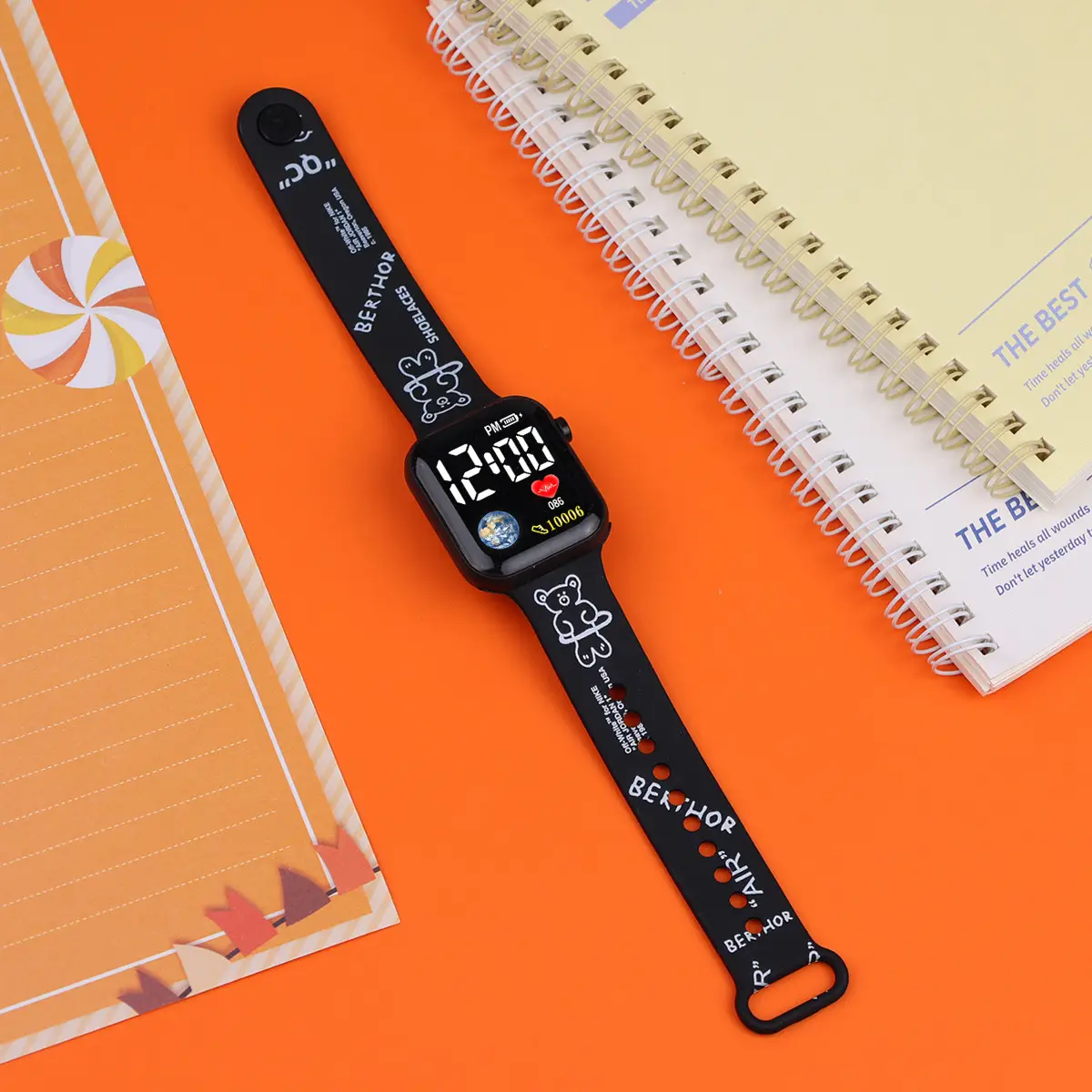 Cartoon Printed LED Watch for Boys Girls - Image 11