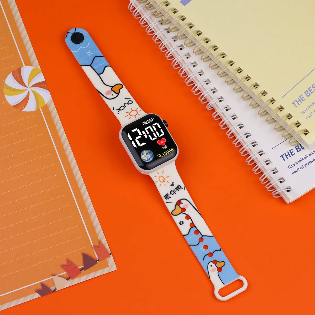 Cartoon Printed LED Watch for Boys Girls - Image 3