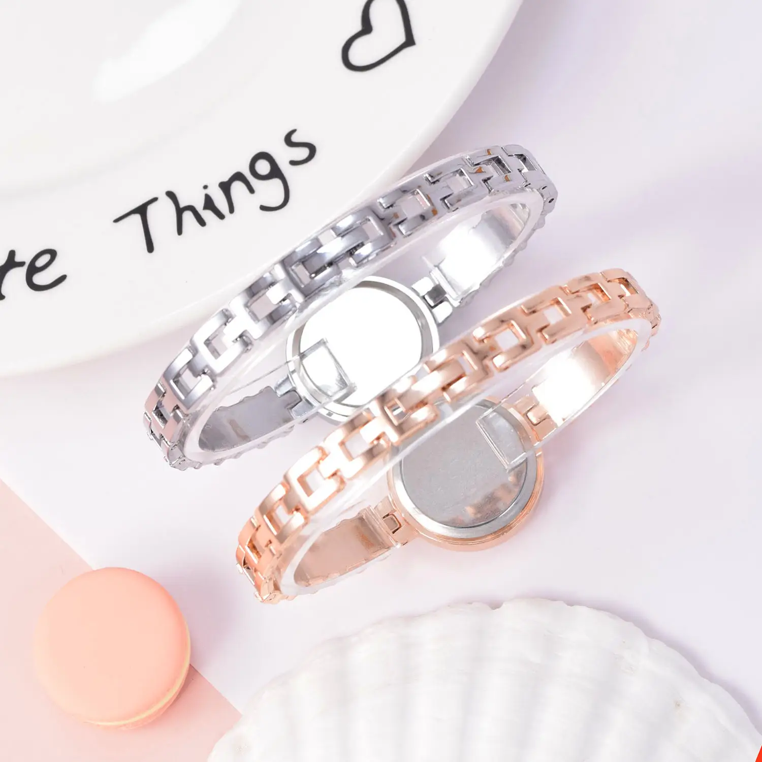 Ladies Digital Watch with Diamond Bracelet & Touch LED Display — feature 4