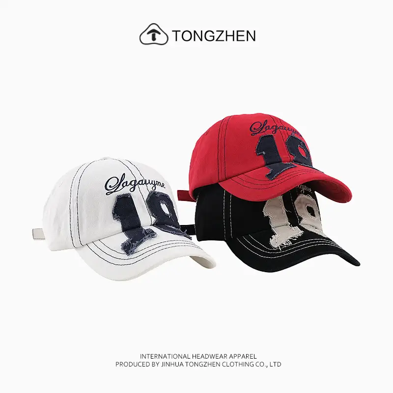 Women's White American Style Sun Hat with Letter Patches - Image 6