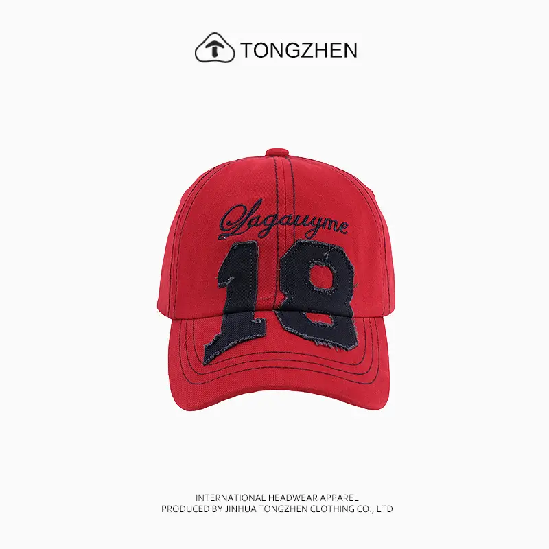 Women's White American Style Sun Hat with Letter Patches - Image 2