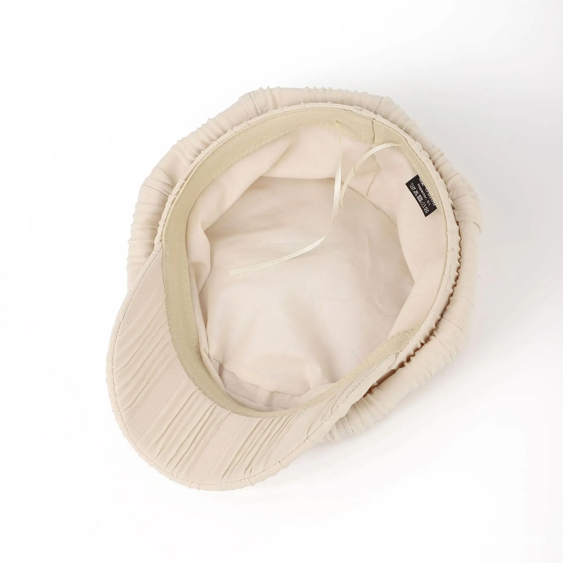 Women Pleated Newsboy Cap White 2025 Spring Summer Lightweight - Image 6