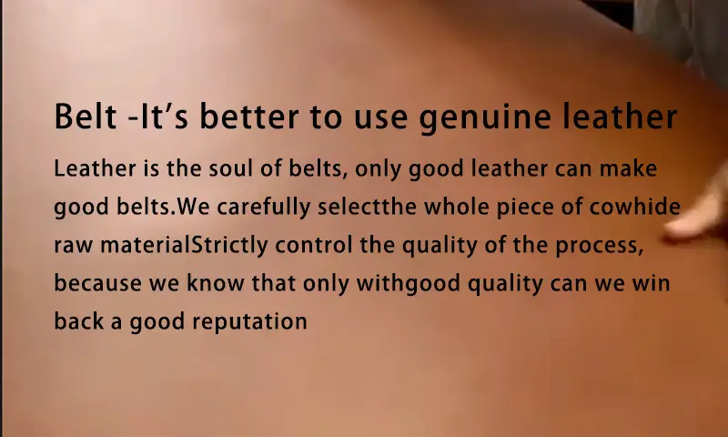 Men Black Pin Buckle Leather Belt Double-Sided Universal — feature 6