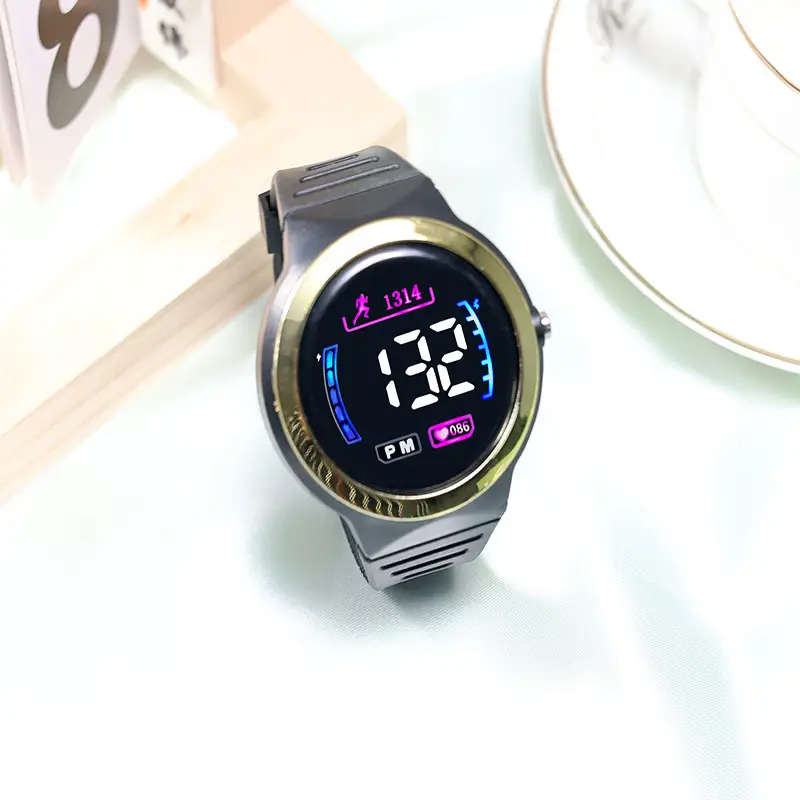 Digital Round Watch for Men Women Casual Sports Wear - Image 2