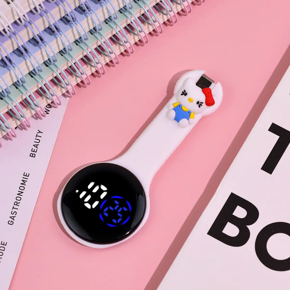 Cute Cartoon LED Nurse Watch for Girls — feature 7
