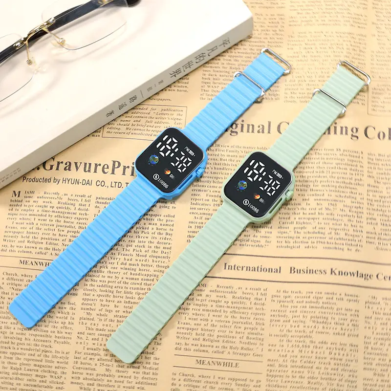 Pink Digital Display Student Watch for Men Women Teenagers — feature 8