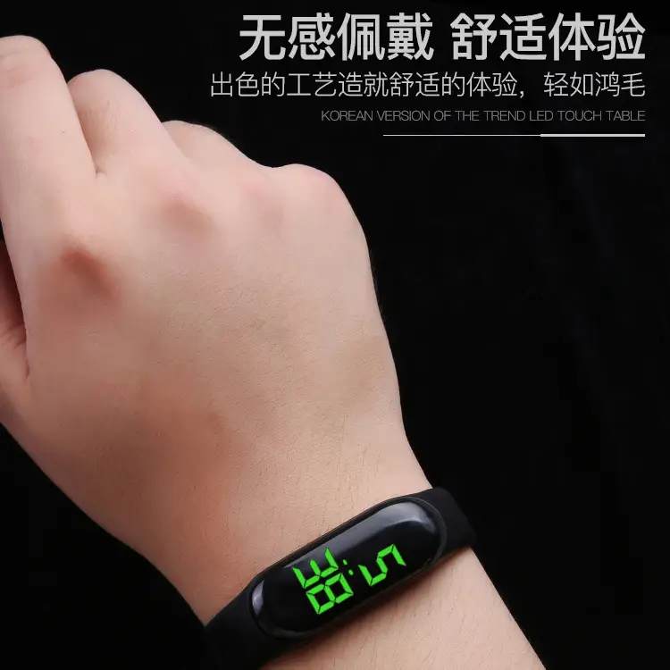 Red Digital Touch Bracelet Watch for Kids - Image 16