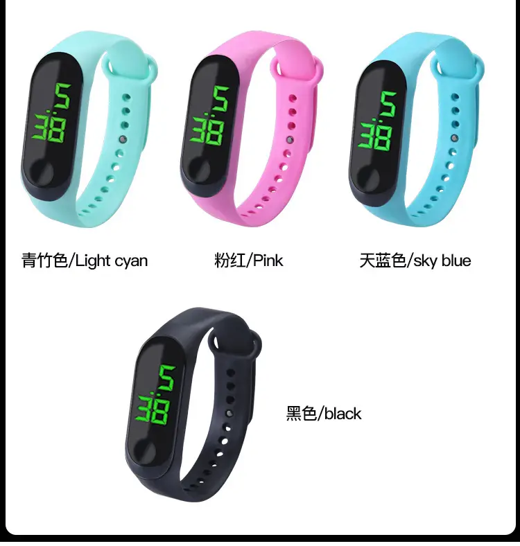 Red Digital Touch Bracelet Watch for Kids — feature 5