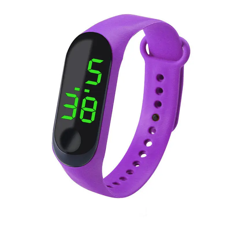 Red Digital Touch Bracelet Watch for Kids - Image 4
