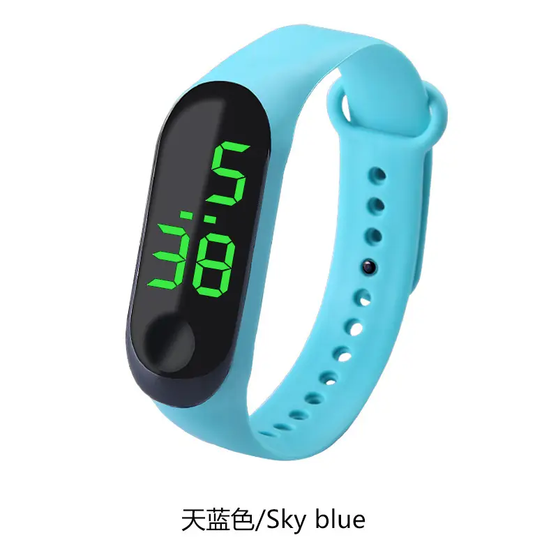 Red Digital Touch Bracelet Watch for Kids - Image 9