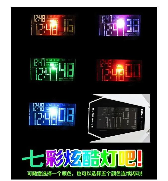 Black LCD Digital Multifunctional Watch for Men — feature 2
