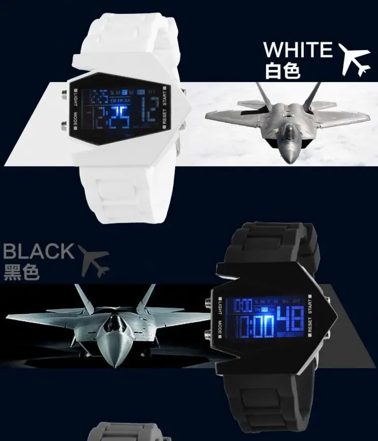 Black LCD Digital Multifunctional Watch for Men — feature 3