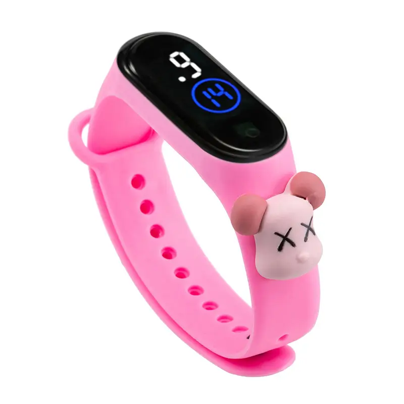 Pink Cartoon Doll Touch Screen Smart Watch - Image 4