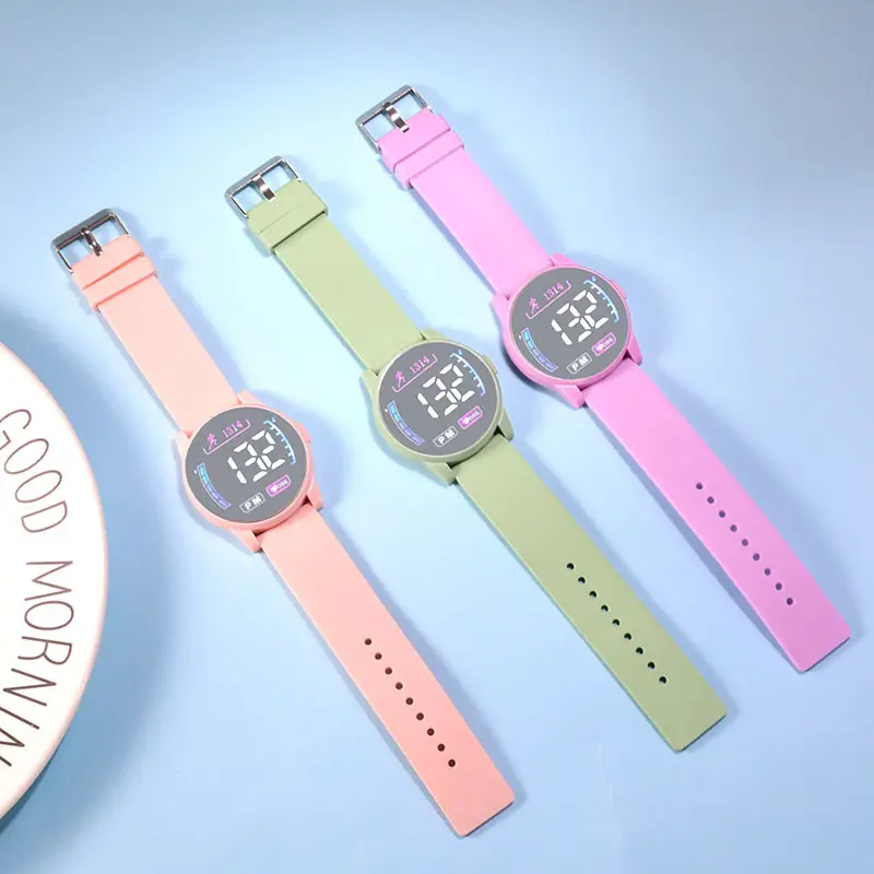 Pink Digital Watch for Girls with LED Display - Image 9