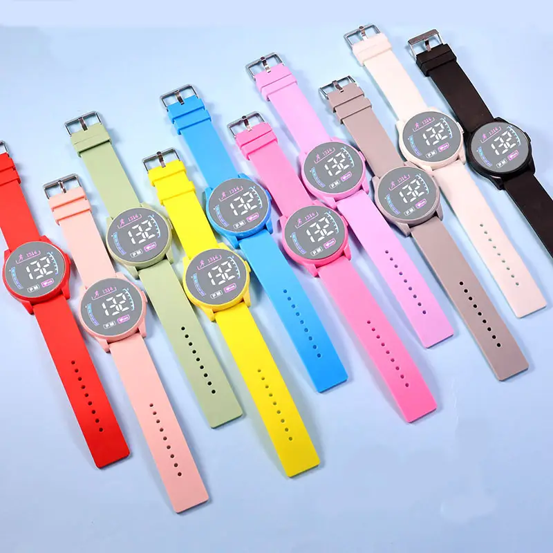 Pink Digital Watch for Girls with LED Display — feature 1
