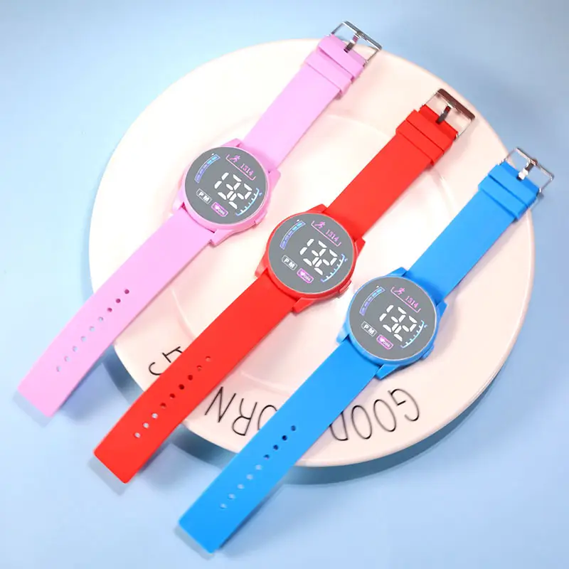 Pink Digital Watch for Girls with LED Display — feature 2