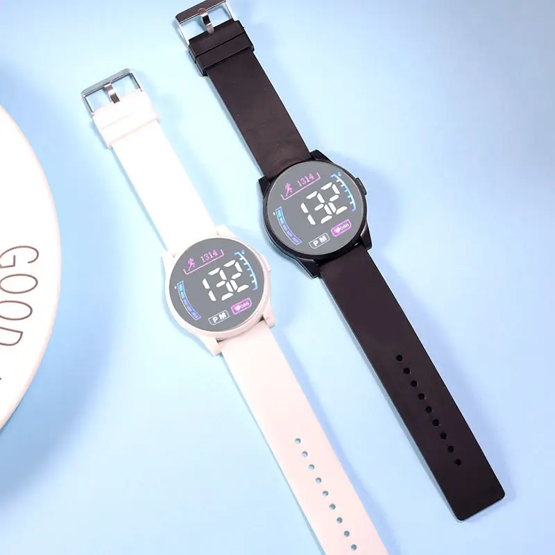 Pink Digital Watch for Girls with LED Display — feature 4