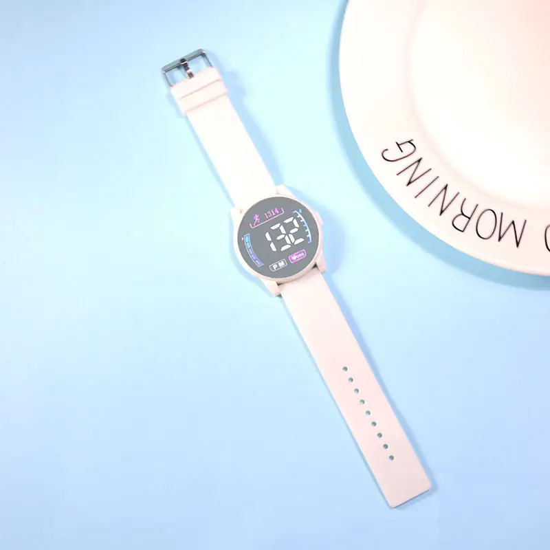 Pink Digital Watch for Girls with LED Display — feature 9