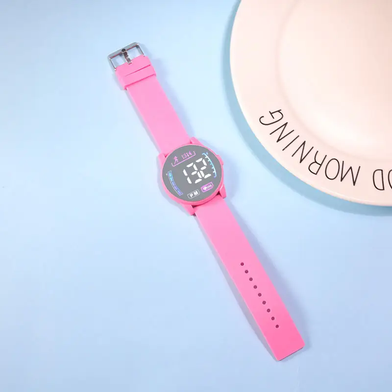 Pink Digital Watch for Girls with LED Display - Image 3