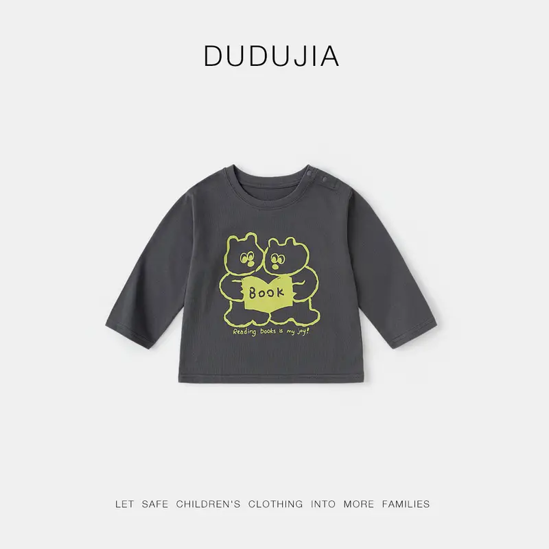 Cotton Antibacterial Boys T-Shirt Autumn Style