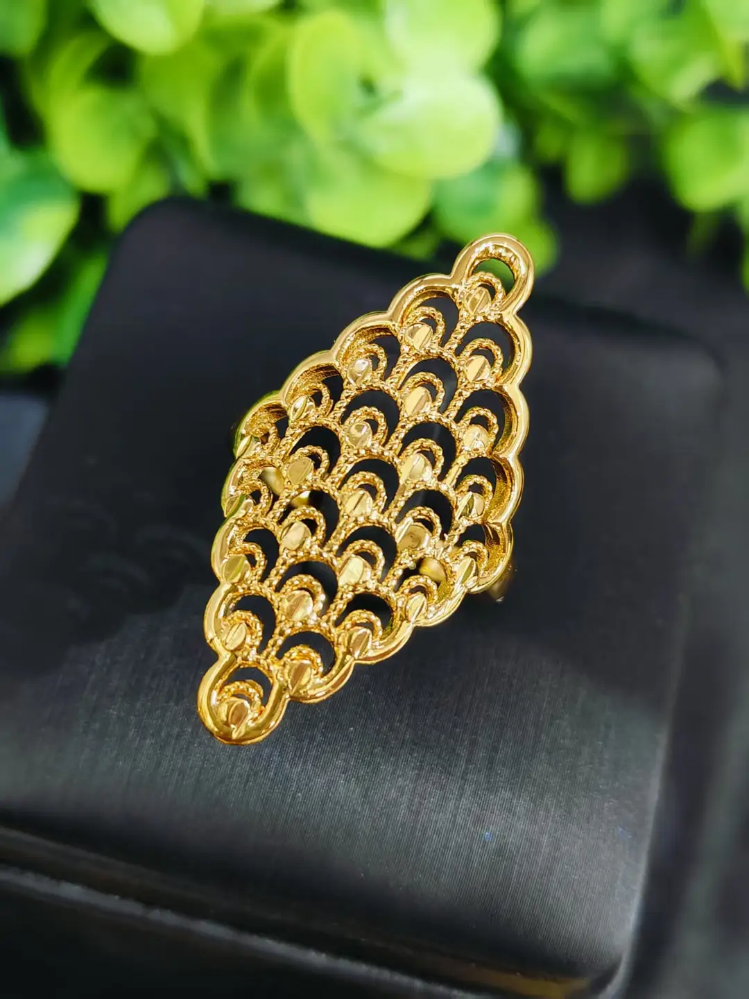 Cross-Border Hot-Selling Exquisite 24K Gold Flower Women's Ring That Does Not Fade Niche Design Middle East Dubai Elegant Wholesale — feature 20