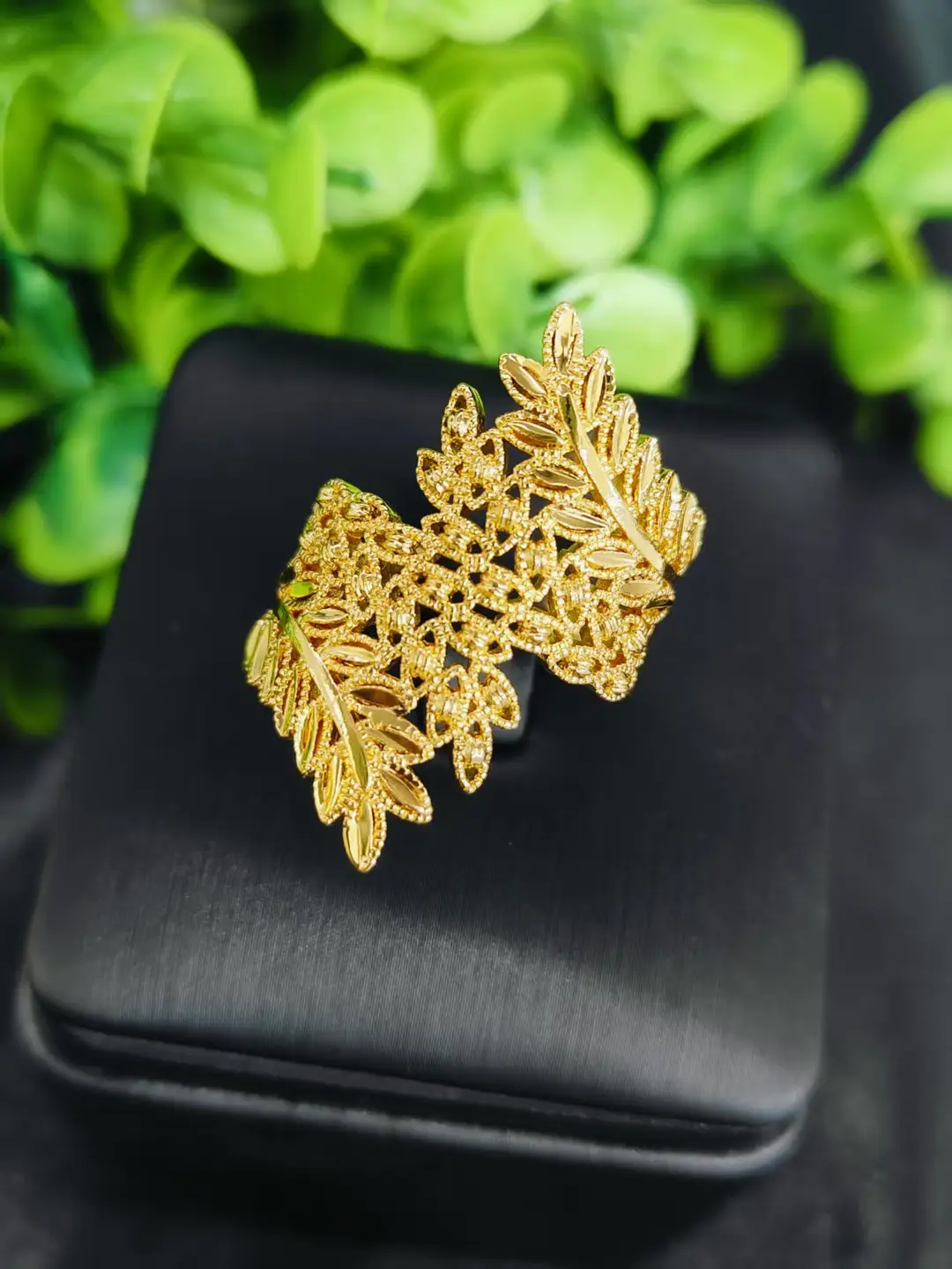 Cross-Border Hot-Selling Exquisite 24K Gold Flower Women's Ring That Does Not Fade Niche Design Middle East Dubai Elegant Wholesale — feature 23