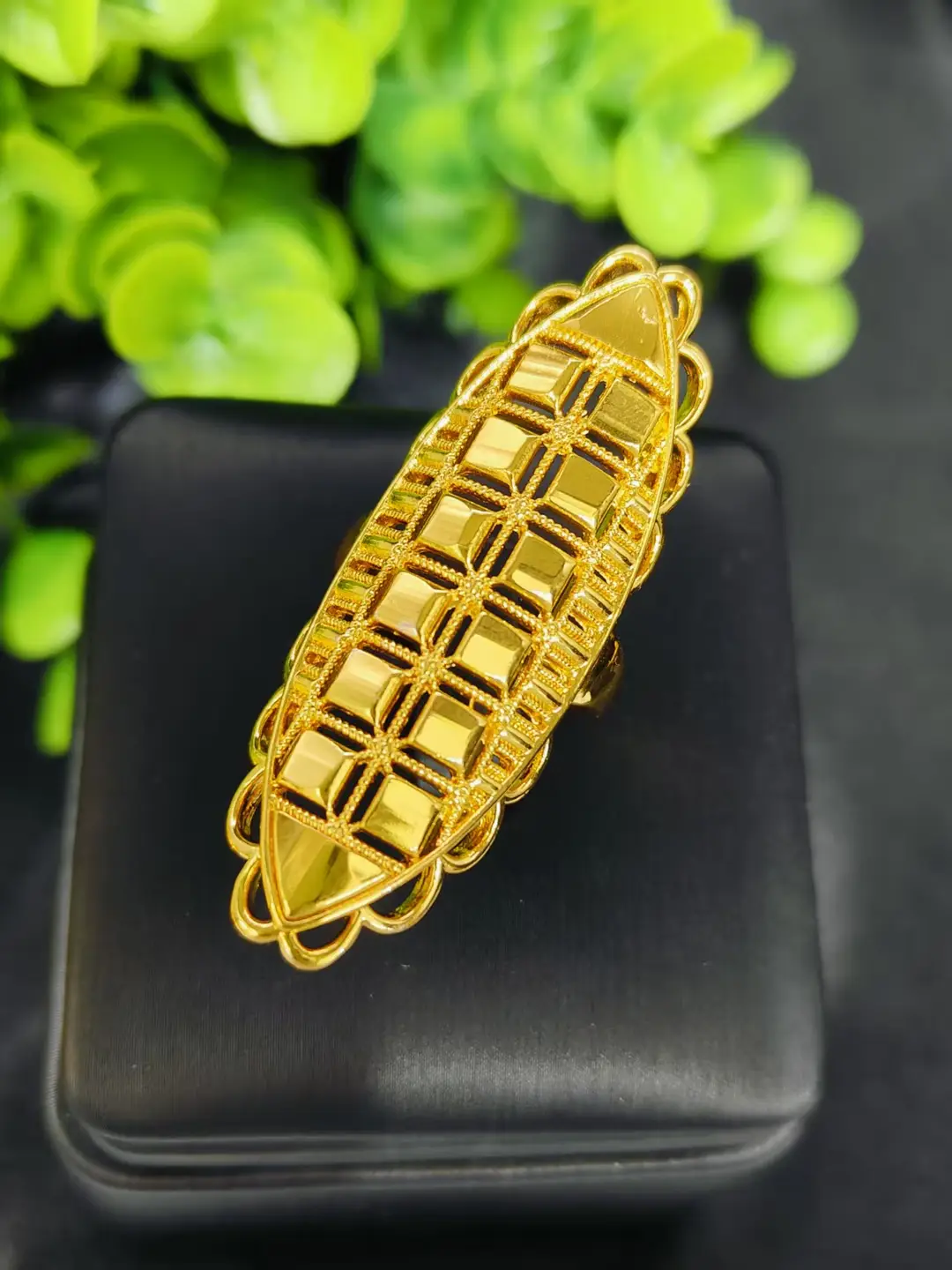 Cross-Border Hot-Selling Exquisite 24K Gold Flower Women's Ring That Does Not Fade Niche Design Middle East Dubai Elegant Wholesale — feature 28