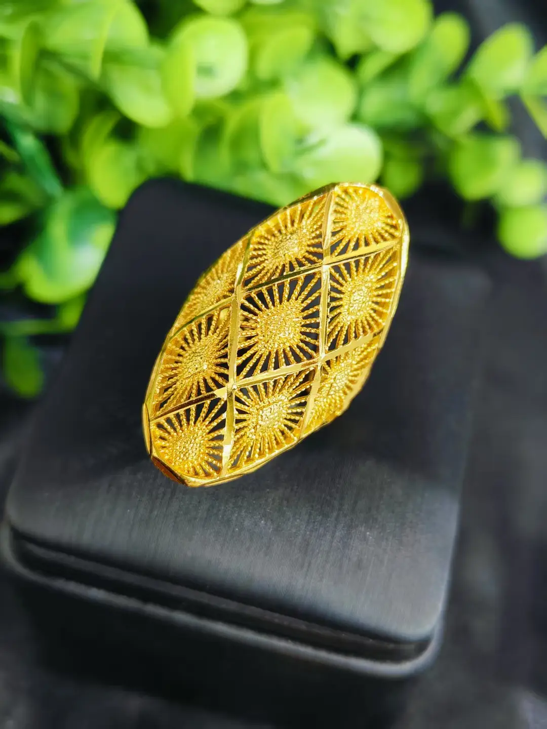 Cross-Border Hot-Selling Exquisite 24K Gold Flower Women's Ring That Does Not Fade Niche Design Middle East Dubai Elegant Wholesale — feature 31
