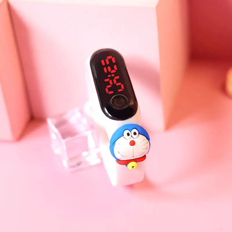 Cute Button LED Red Light Electronic Watch - Image 15