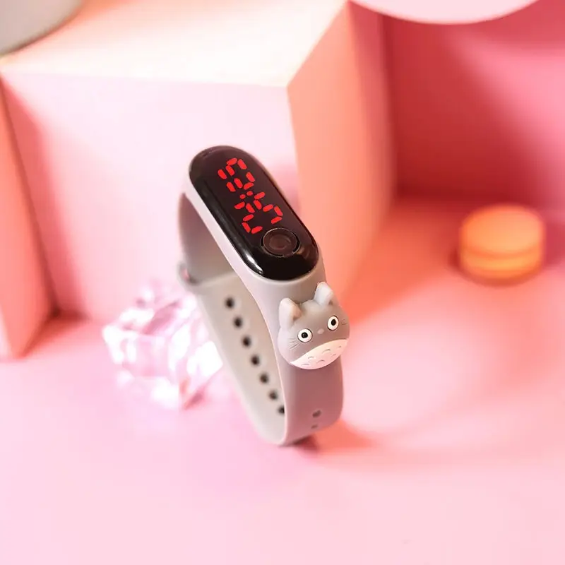 Cute Button LED Red Light Electronic Watch - Image 16