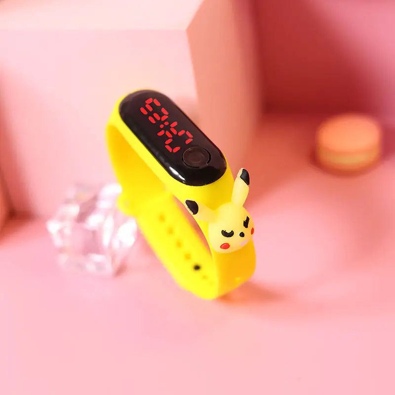 Cute Button LED Red Light Electronic Watch — feature 1