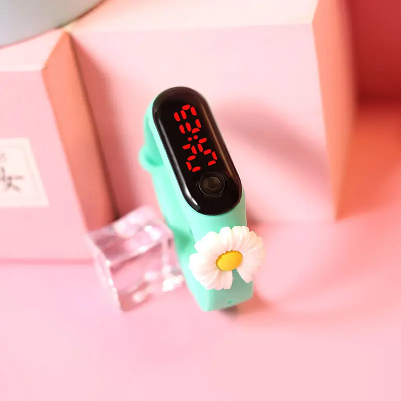 Cute Button LED Red Light Electronic Watch - Image 12