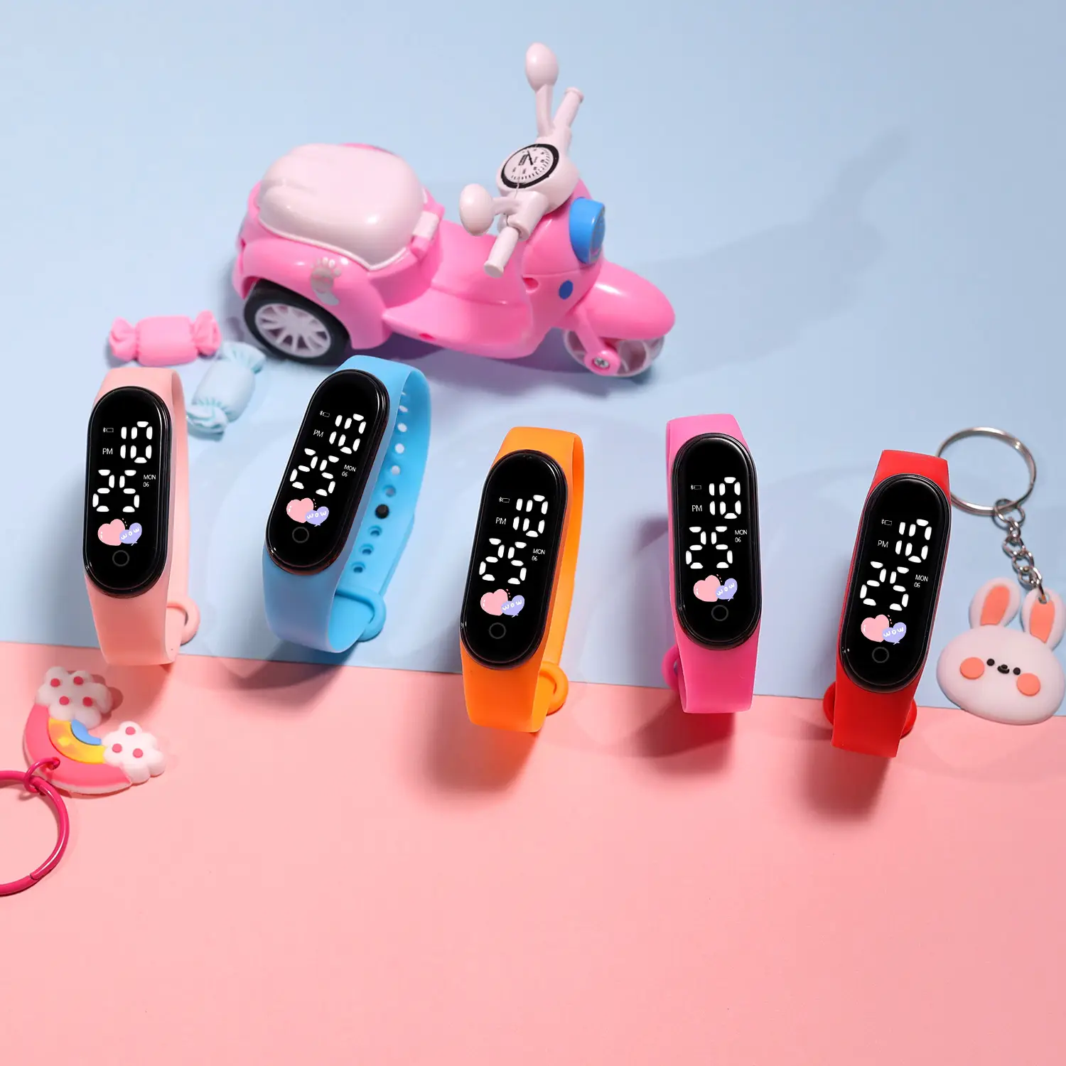 Luminous Heart Watch for Girls with LED Display - Image 14