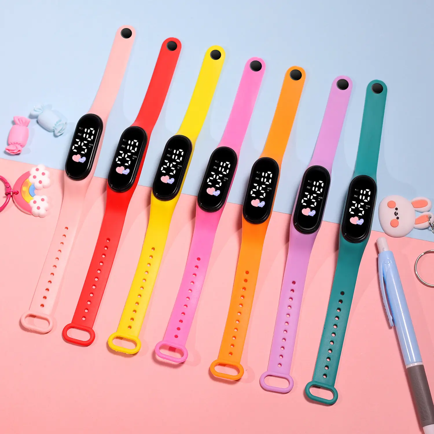 Luminous Heart Watch for Girls with LED Display - Image 16