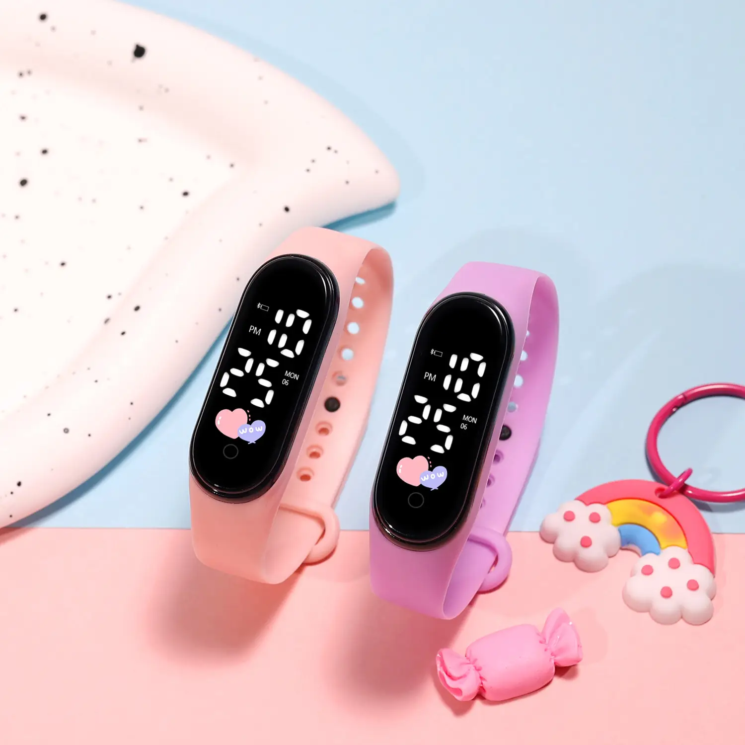 Luminous Heart Watch for Girls with LED Display — feature 7