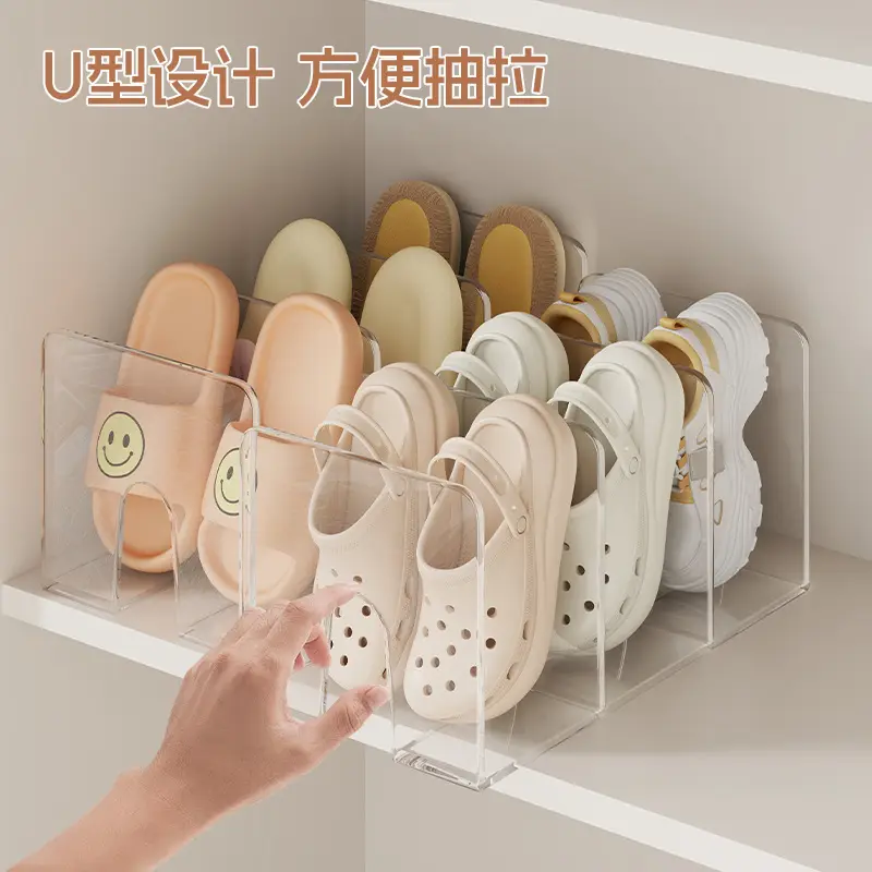 Large Capacity Clear Shoe Rack for Cabinet Space Saving - Image 13