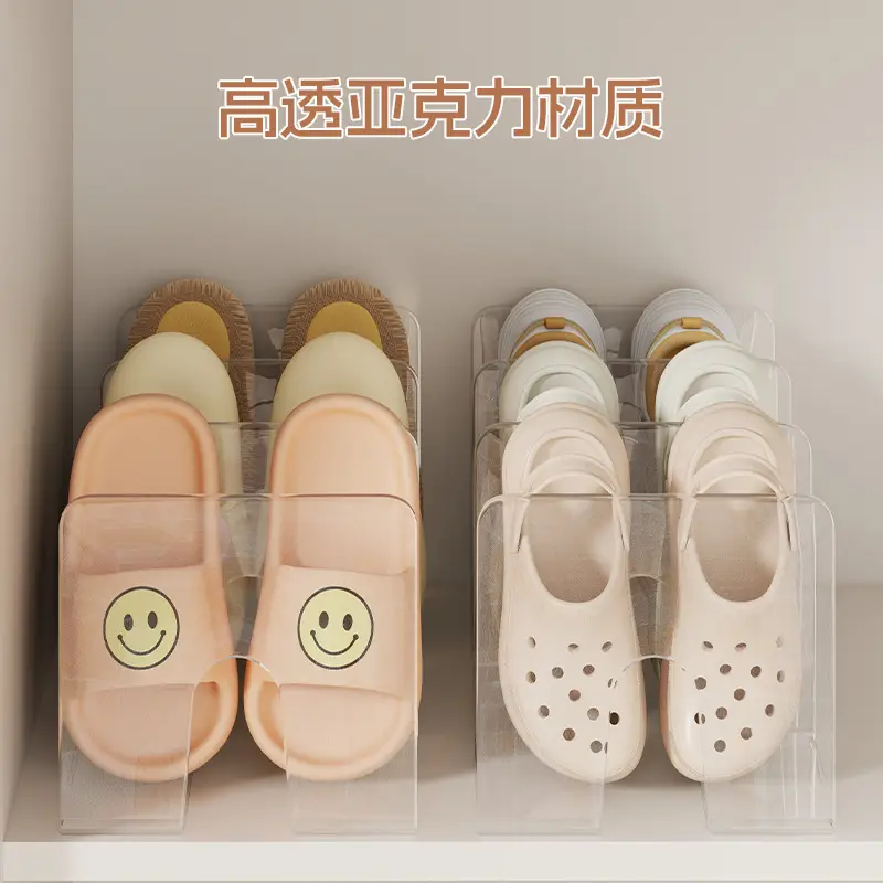 Large Capacity Clear Shoe Rack for Cabinet Space Saving - Image 14