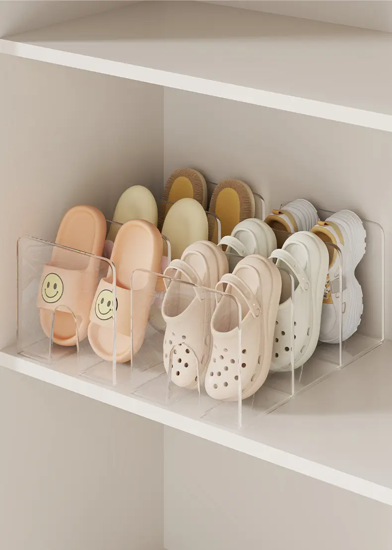 Large Capacity Clear Shoe Rack for Cabinet Space Saving β feature 7