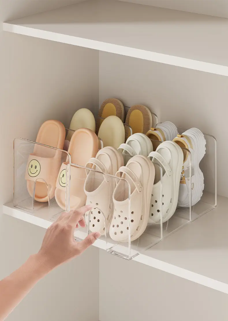 Large Capacity Clear Shoe Rack for Cabinet Space Saving β feature 9
