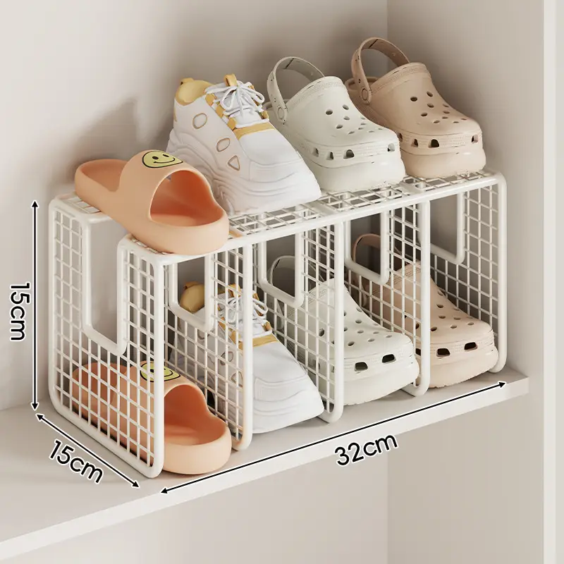 Large Capacity Clear Shoe Rack for Cabinet Space Saving - Image 4
