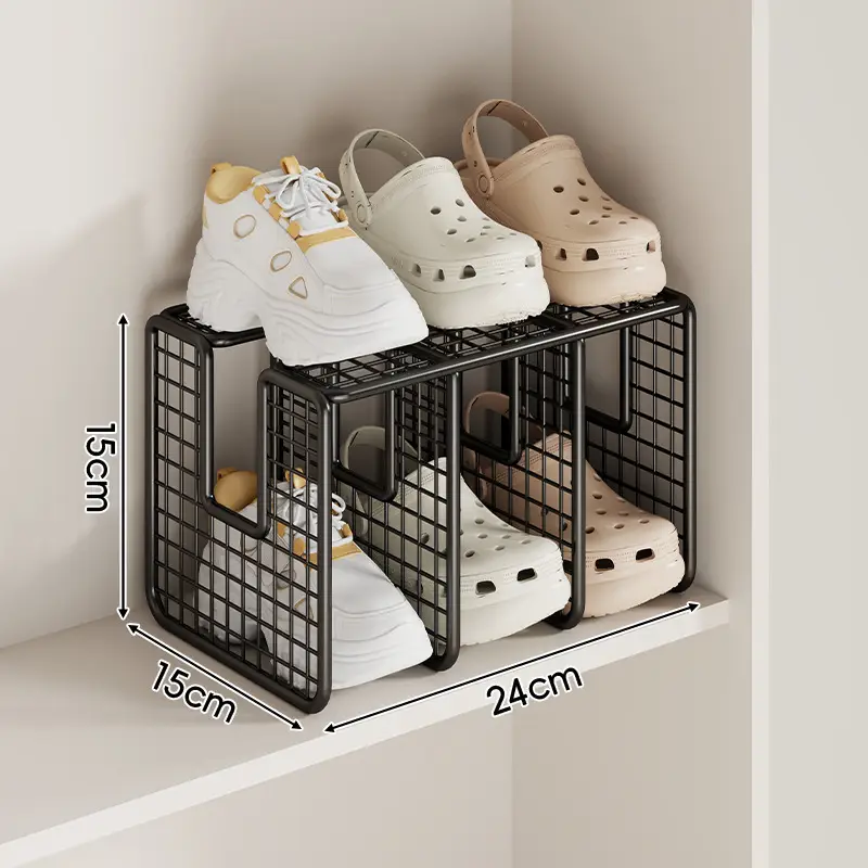 Large Capacity Clear Shoe Rack for Cabinet Space Saving - Image 5