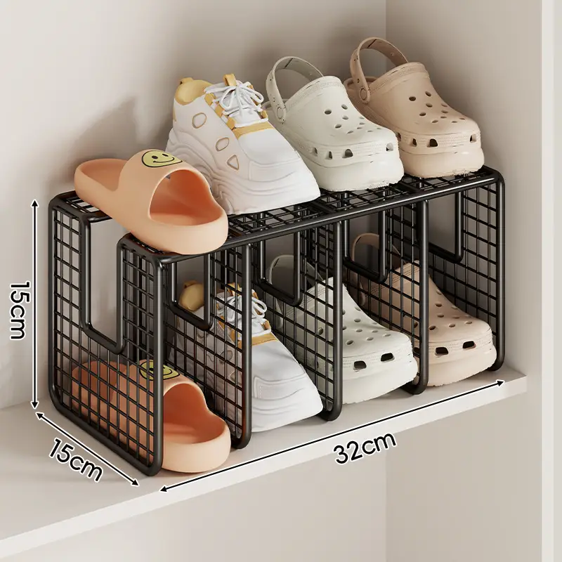 Large Capacity Clear Shoe Rack for Cabinet Space Saving - Image 6