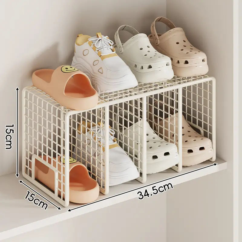 Large Capacity Clear Shoe Rack for Cabinet Space Saving - Image 8