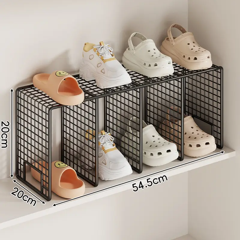 Large Capacity Clear Shoe Rack for Cabinet Space Saving - Image 9
