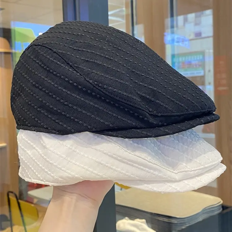 Japanese Striped Beret for Women Spring Summer - Image 4