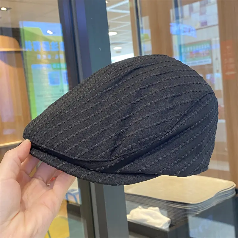 Japanese Striped Beret for Women Spring Summer - Image 2
