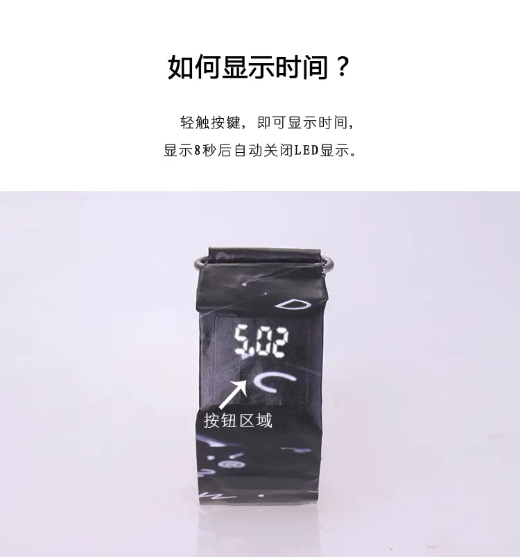 Paper Watch Cover Multi-Color Leaf Print — feature 10