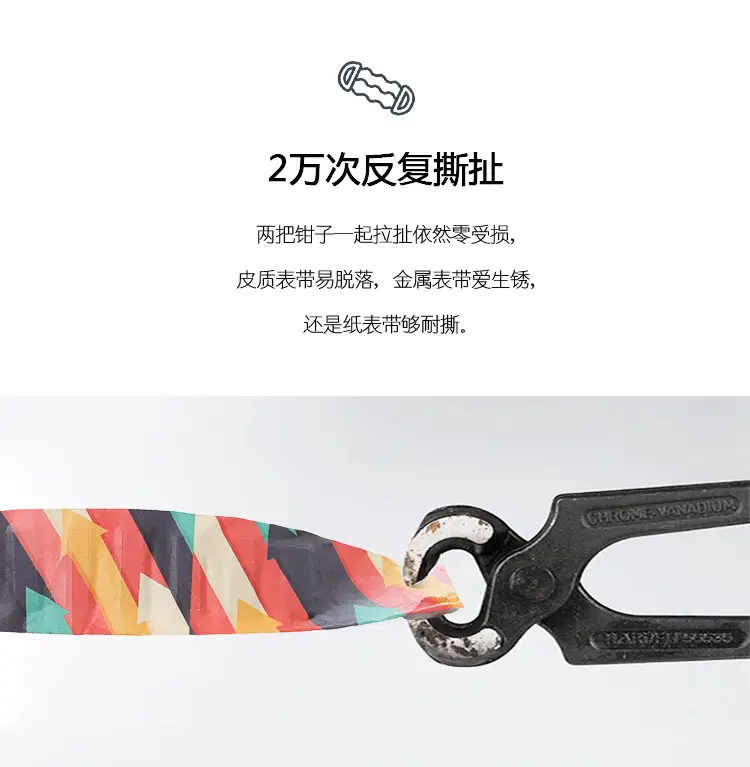 Paper Watch Cover Multi-Color Leaf Print — feature 3