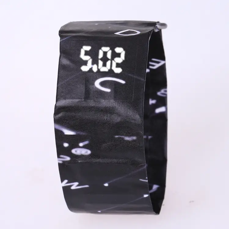 Paper Watch Cover Multi-Color Leaf Print - Image 4