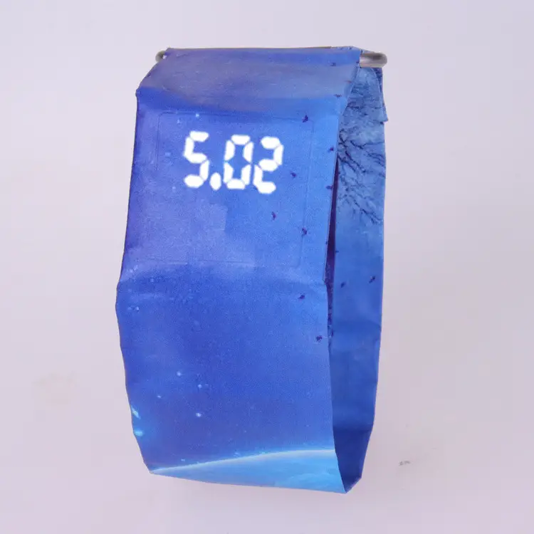 Paper Watch Cover Multi-Color Leaf Print - Image 8